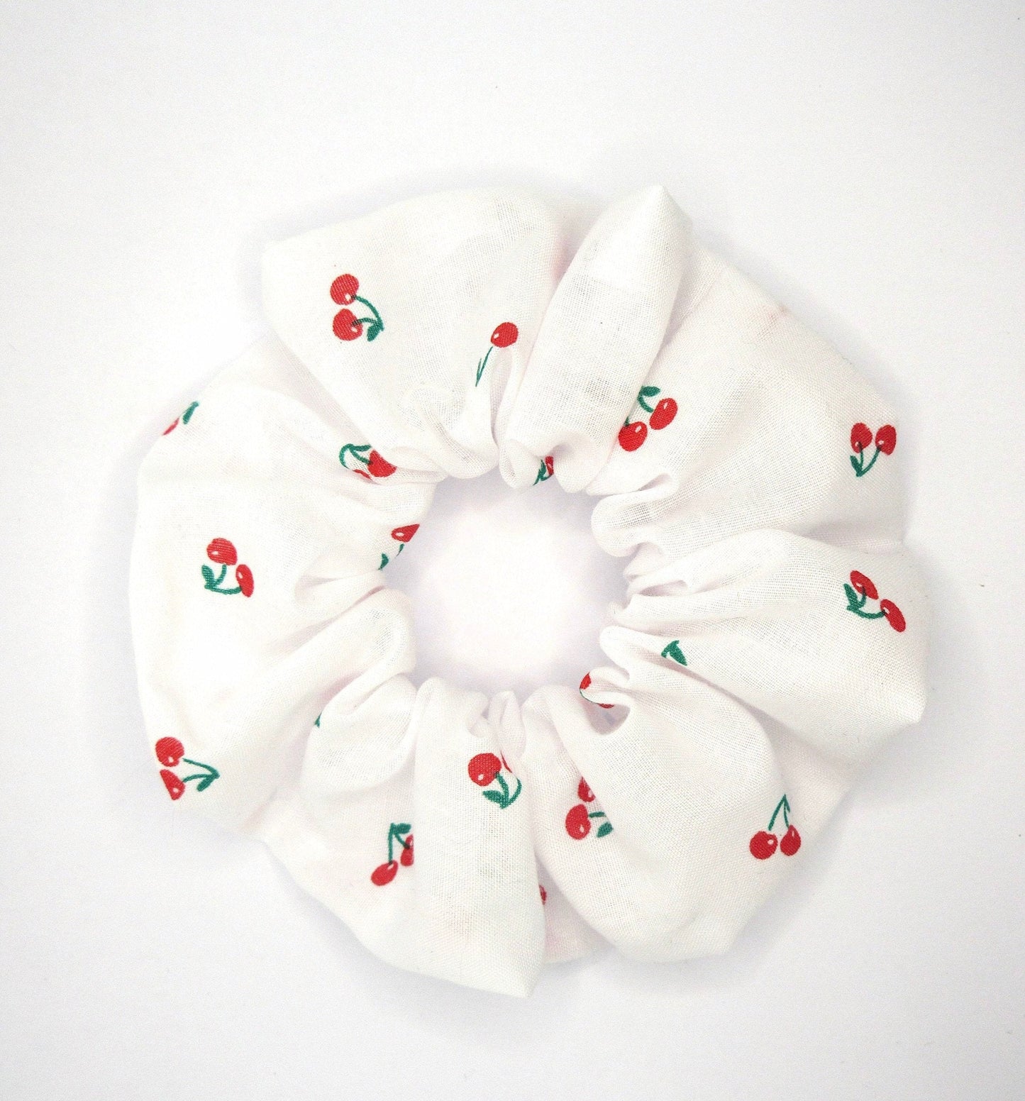 Mini Cherry Print Scrunchie