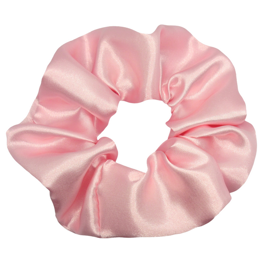 Baby Pink Satin Scrunchie