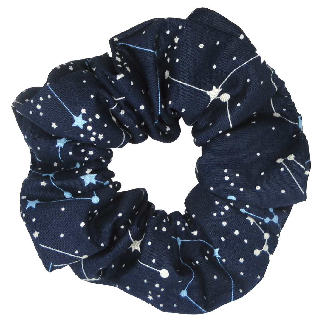 Navy Star Constellation Scrunchie