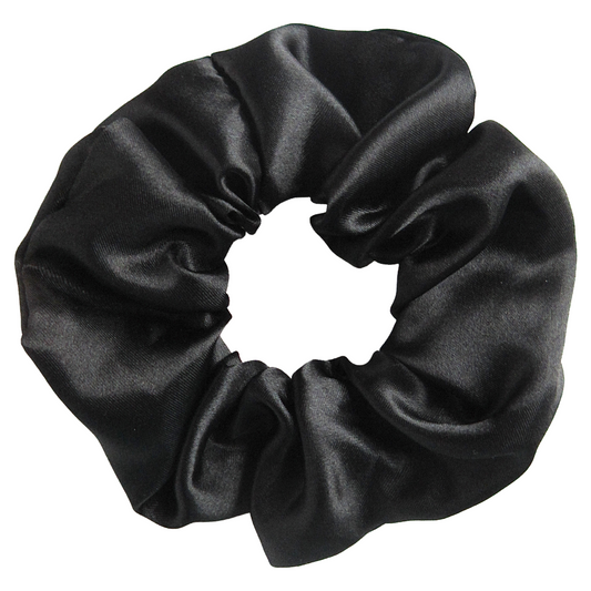 Black Satin Scrunchie