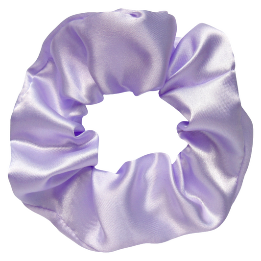 Lilac Purple Satin Scrunchie