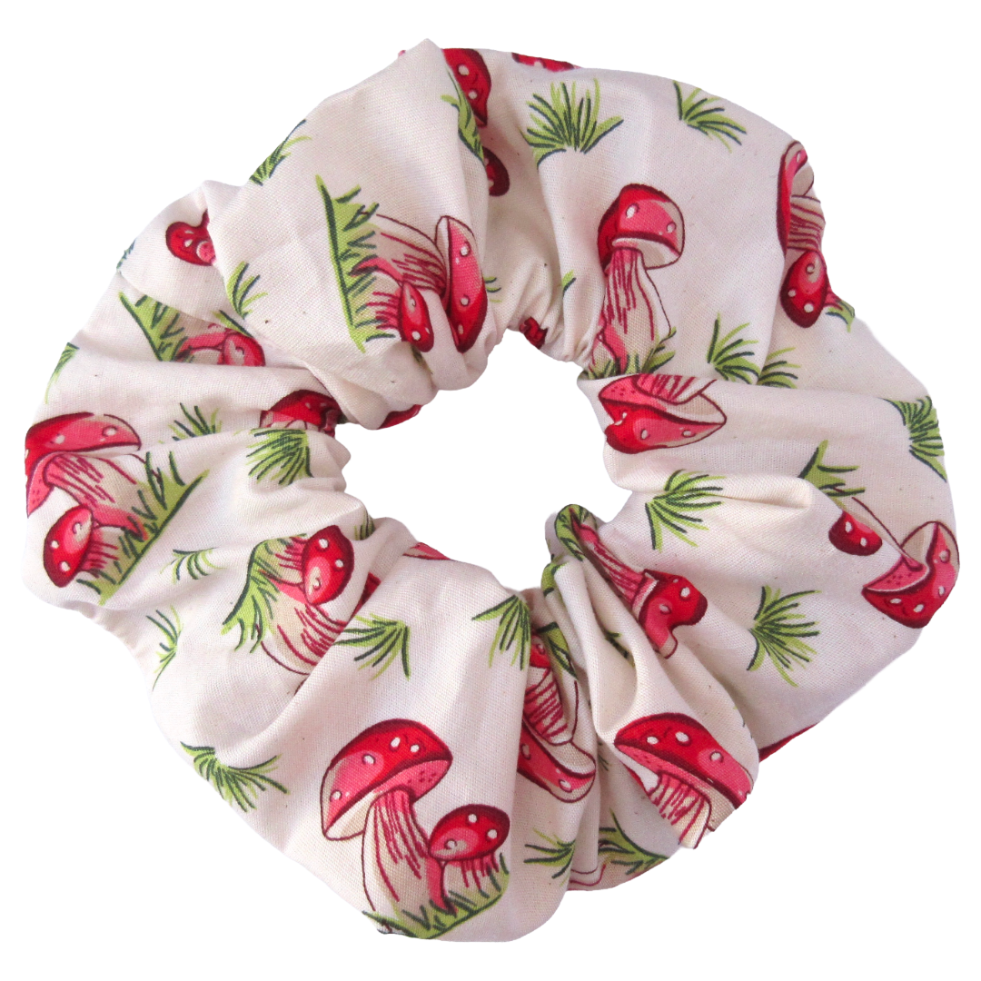Red Toadstool Scrunchie