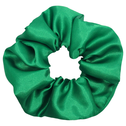 Emerald Green Satin Scrunchie