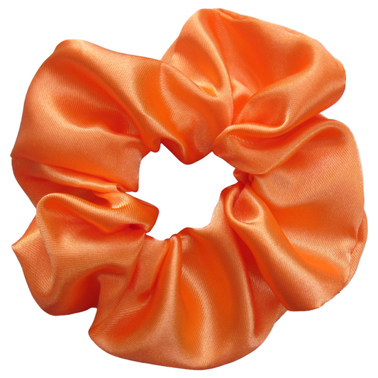 Orange Satin Scrunchie