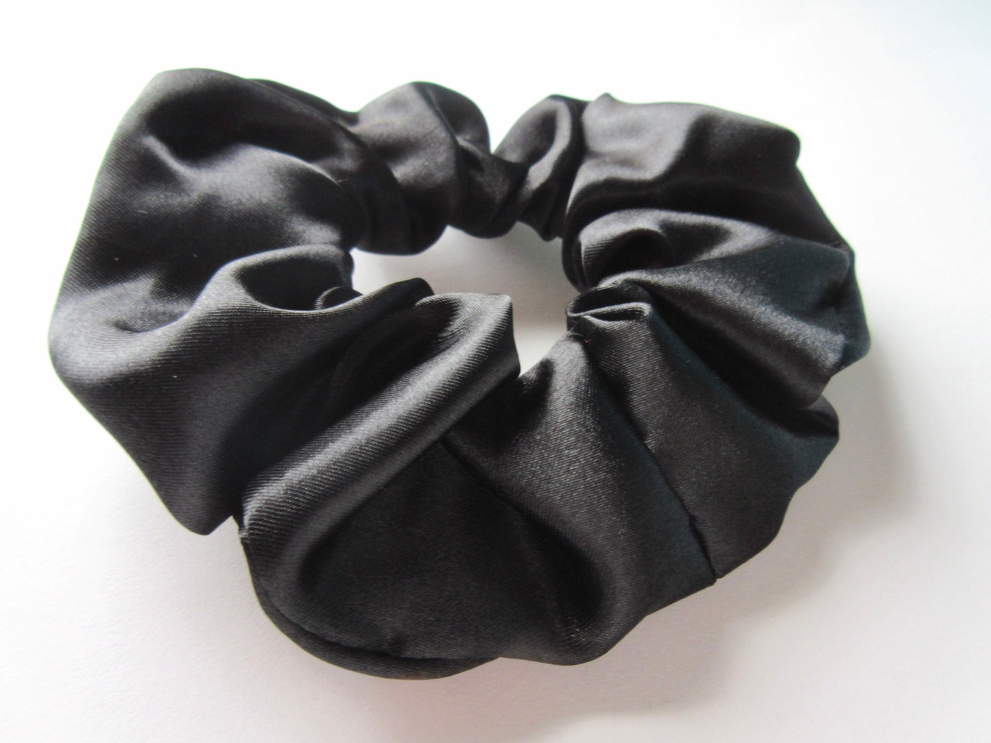 Black Satin Scrunchie